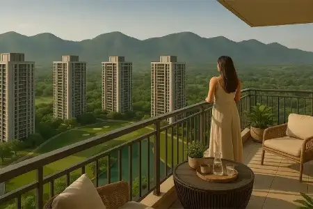 dlf-privana-south-balcony-arakvali-views - KN Estate